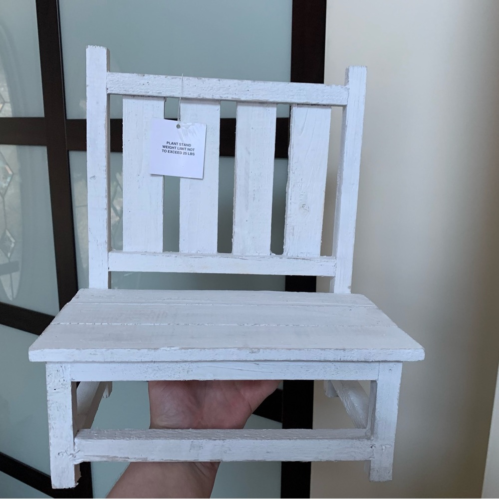 🇺🇸 hobby lobby WHITE RUSTIC CHAIR
